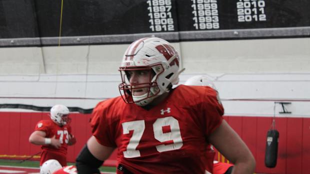 Wisconsin offensive lineman Jack Nelson.